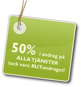info om rut och rot för städtjänster i västerås
